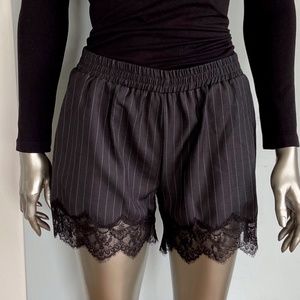 Falcon & Bloom Lace Trimmed Shorts